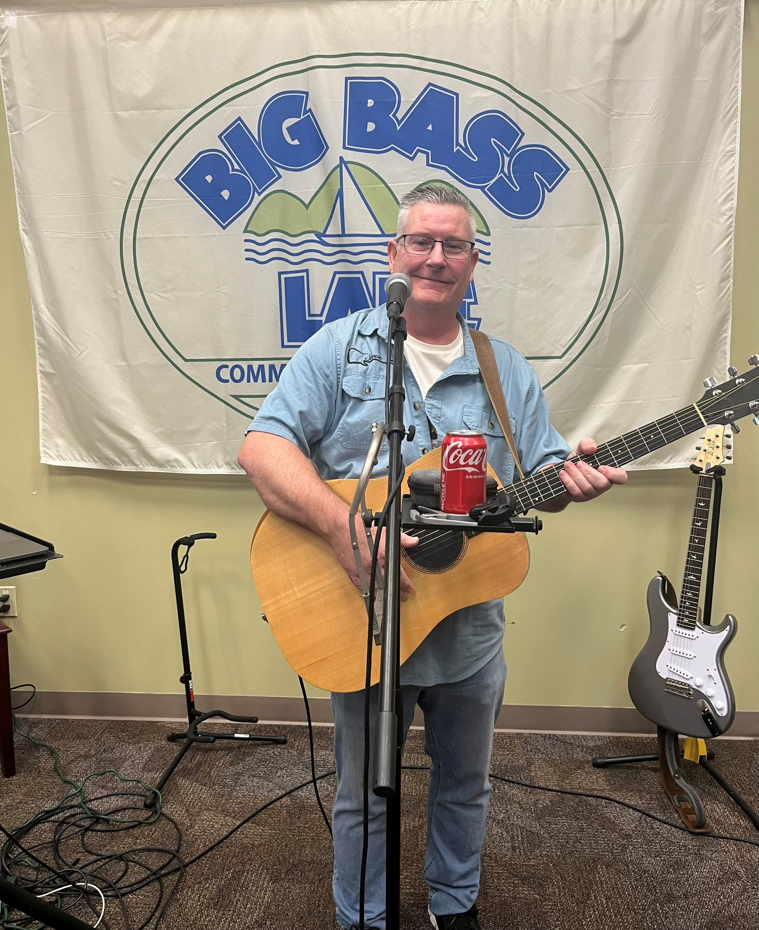 Steve performing at the Big Bass Lake Club House in the Poconos